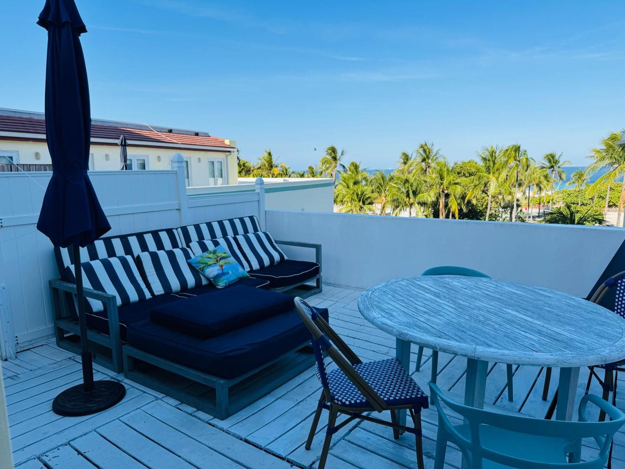Aparthotel Sunrise Penthouse Ocean View Terrace Beach Few Steps Away Sobe Miami Beach